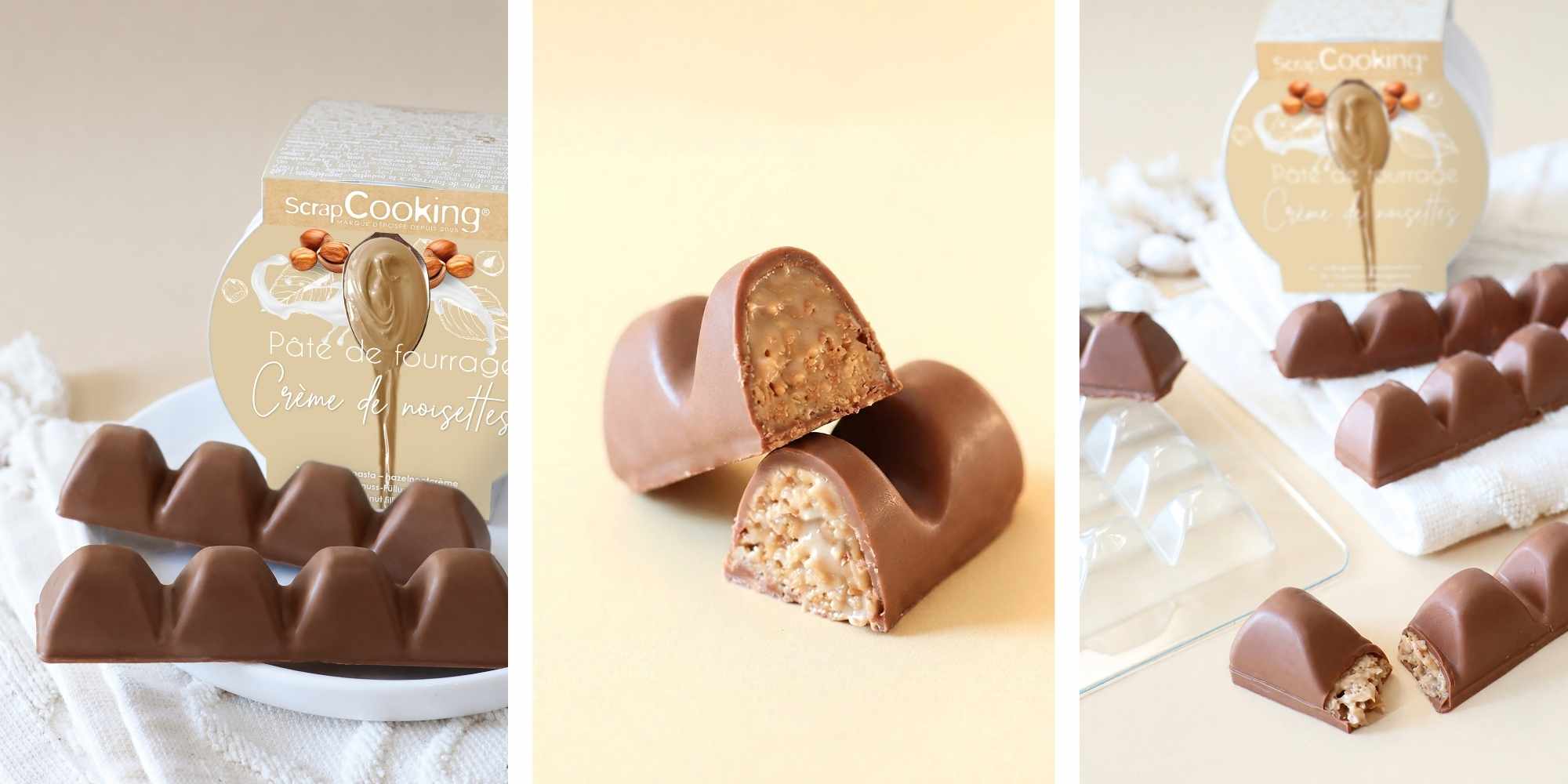 Barre chocolatée et noisette